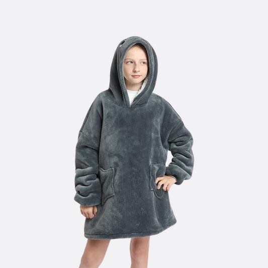 Grå Hoodie